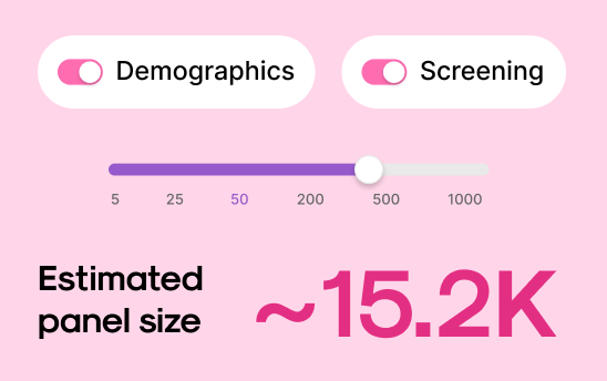 Filter and screen participants