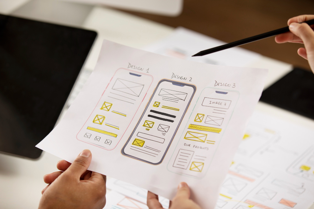 Mobile first paper sketches